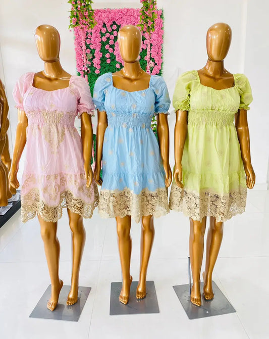 vestido borbado luxo