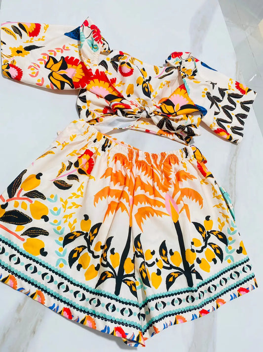 Conjunto Estampa Amarelo