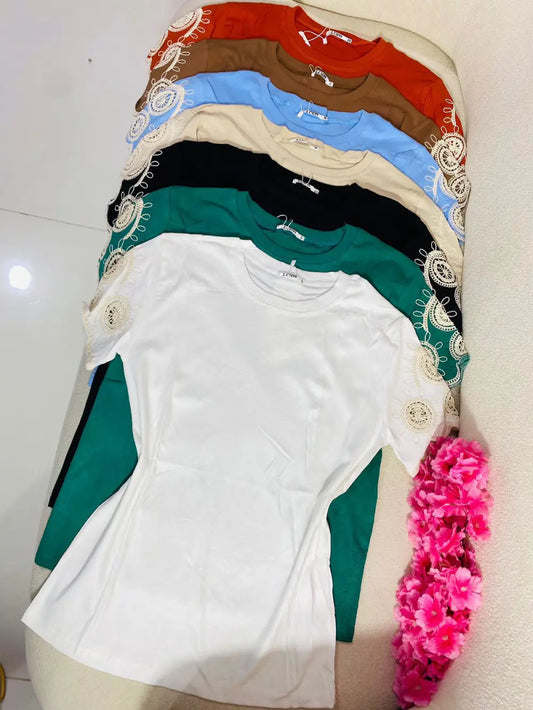 blusa luxo bordada