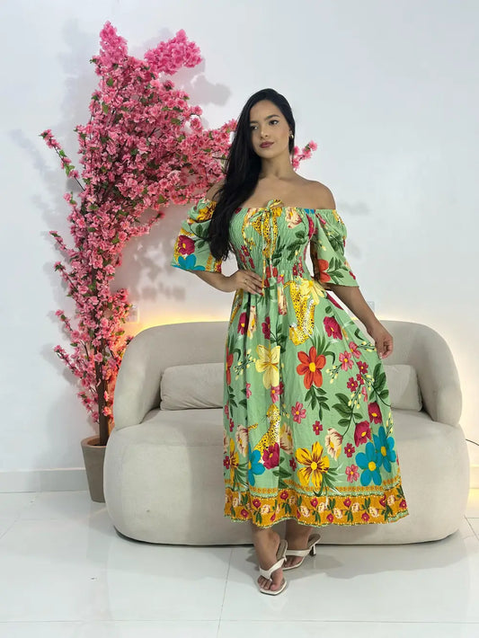 vestido midi yariely