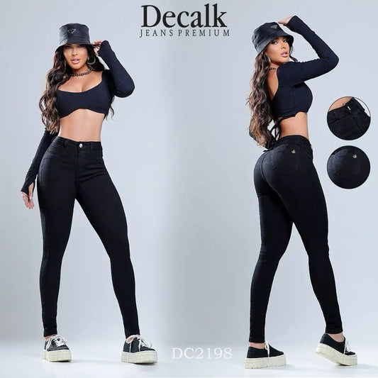 Calça jeans decalk Preto básica