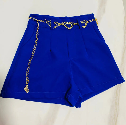 Short Alfaiataria Coração
