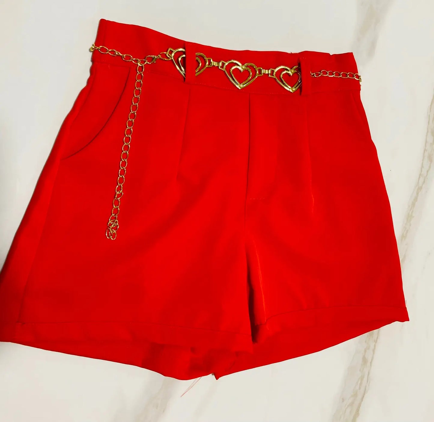 Short Alfaiataria Coração