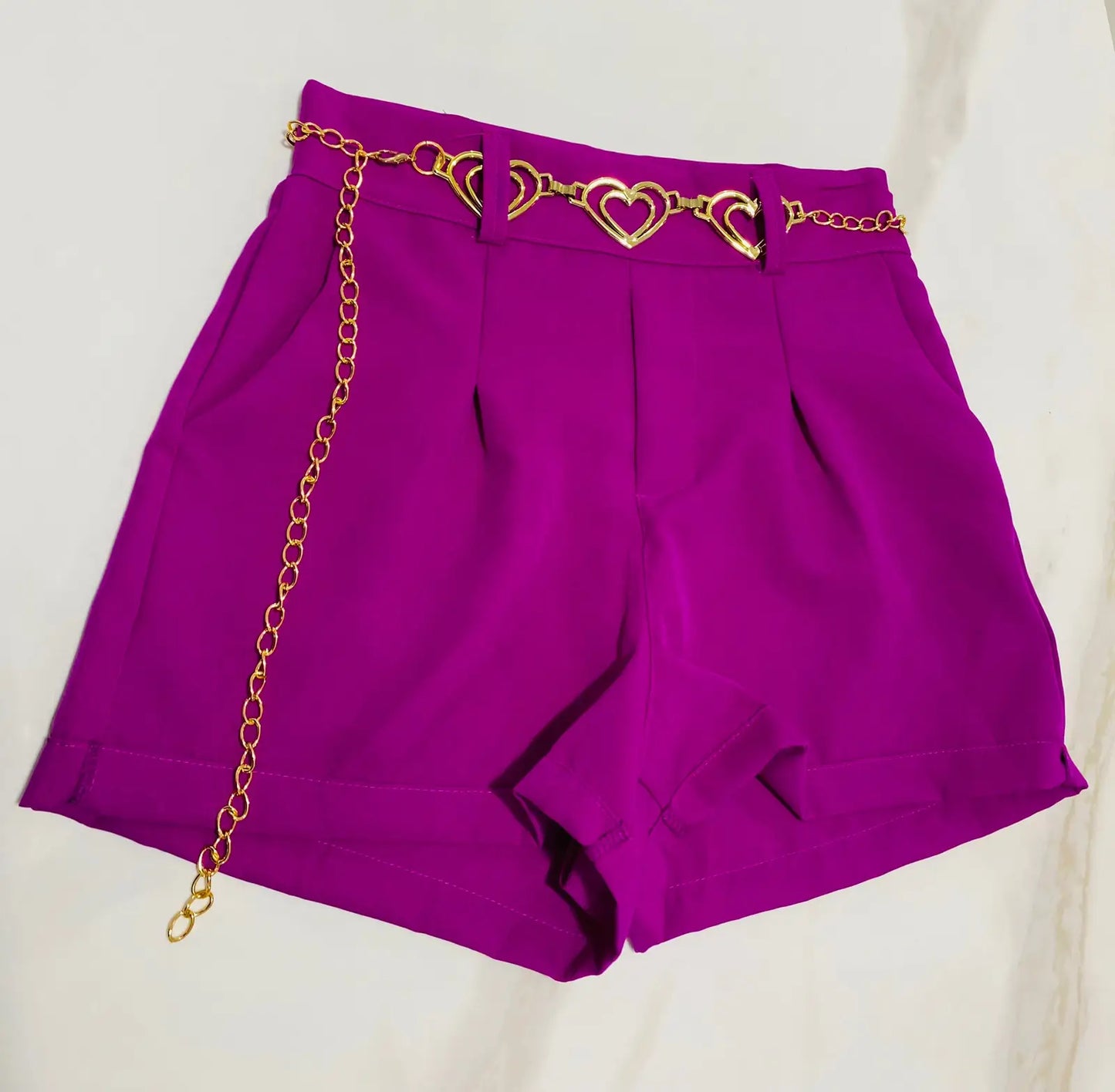 Short Alfaiataria Coração