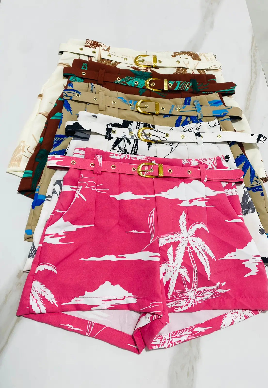 Short alfaiataria tamanho estampas