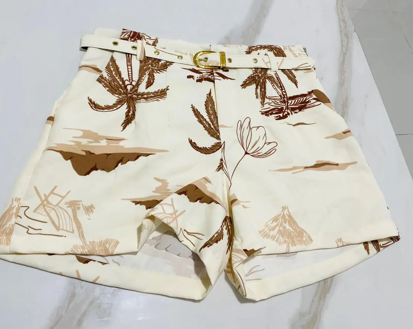 Short alfaiataria tamanho estampas