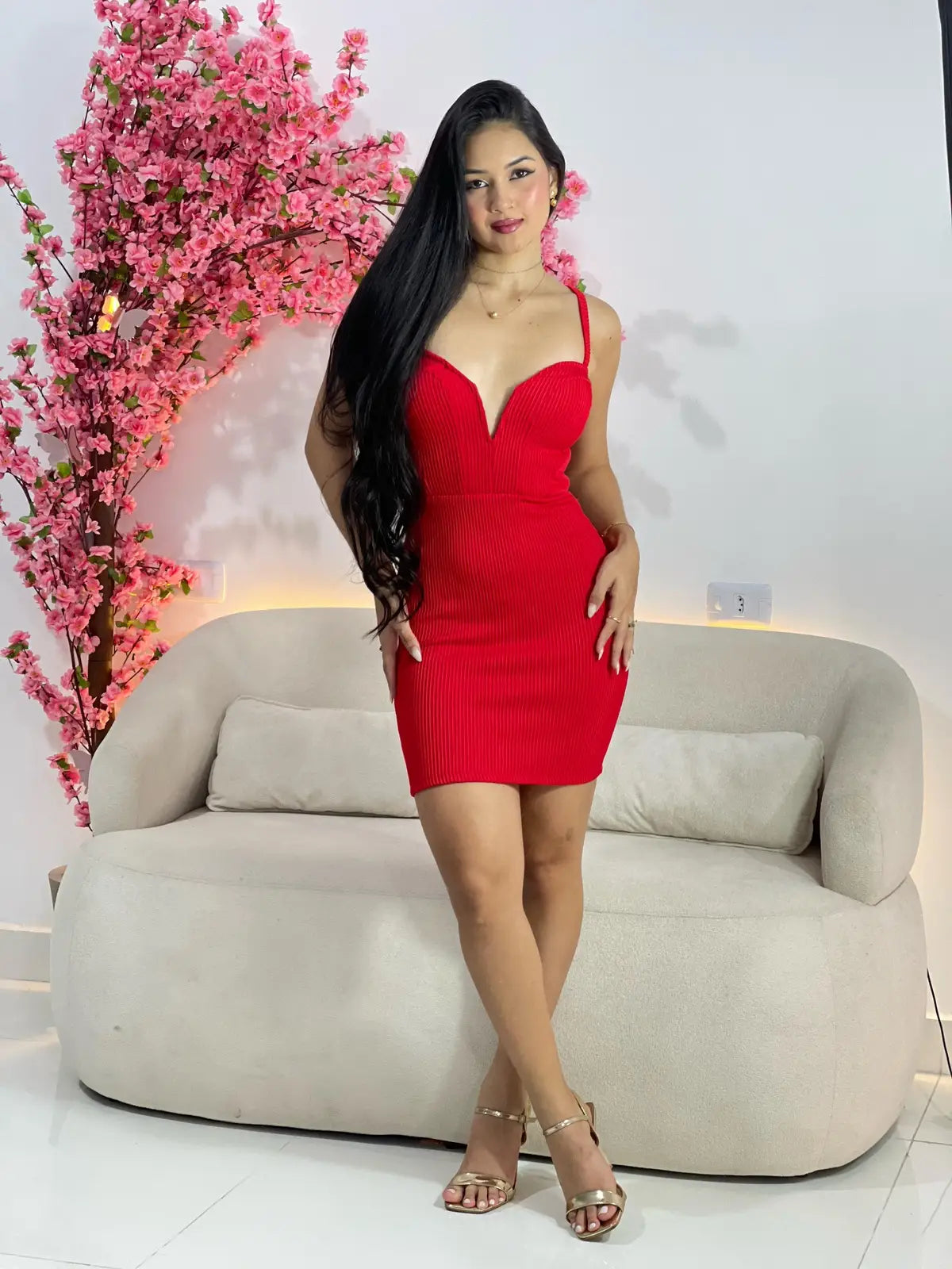 Vestido Delliz Vermelho