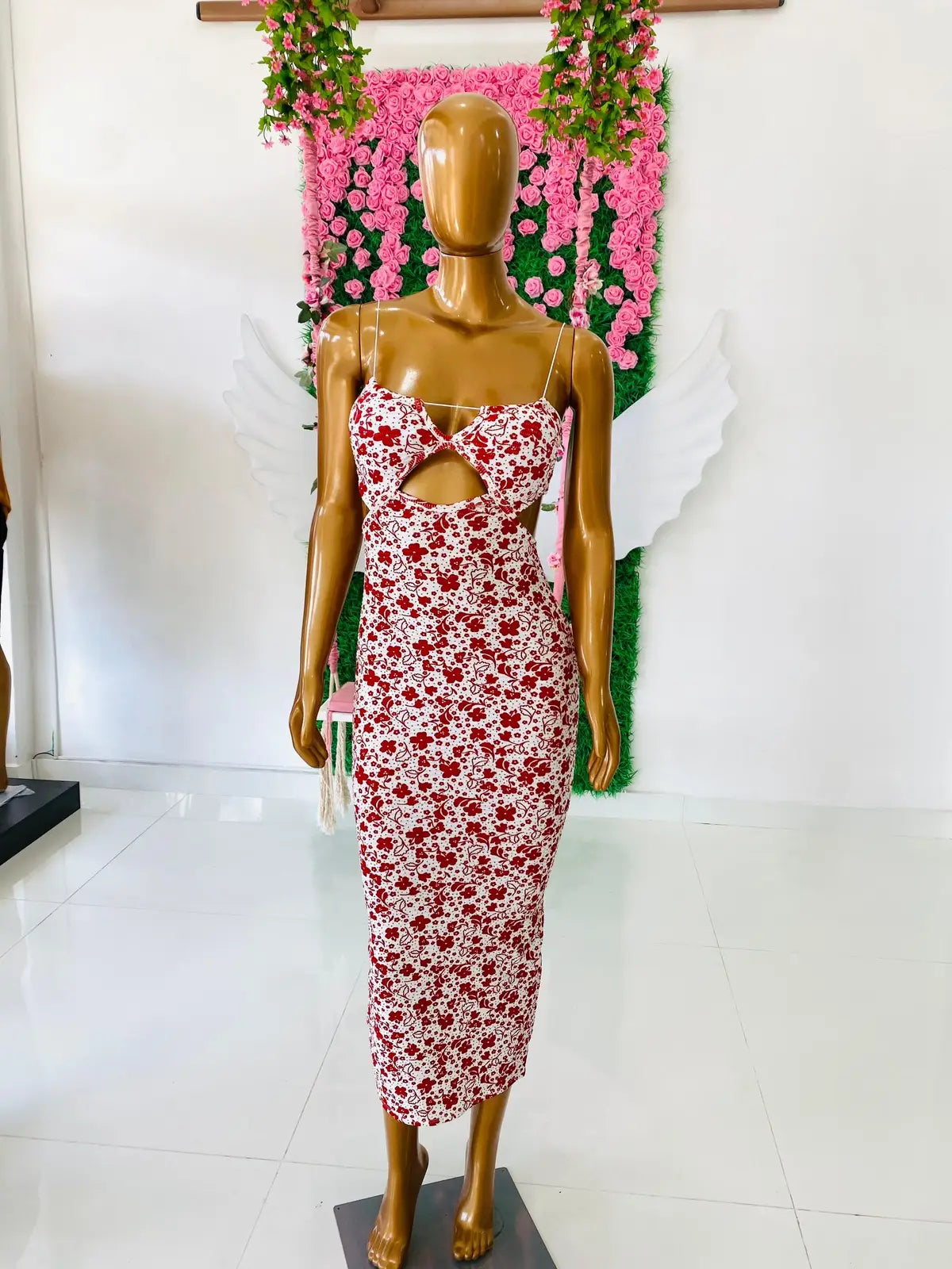 Vestido Floral Vermelho