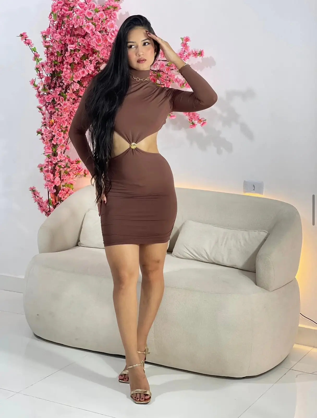 Vestido Manga Luxo