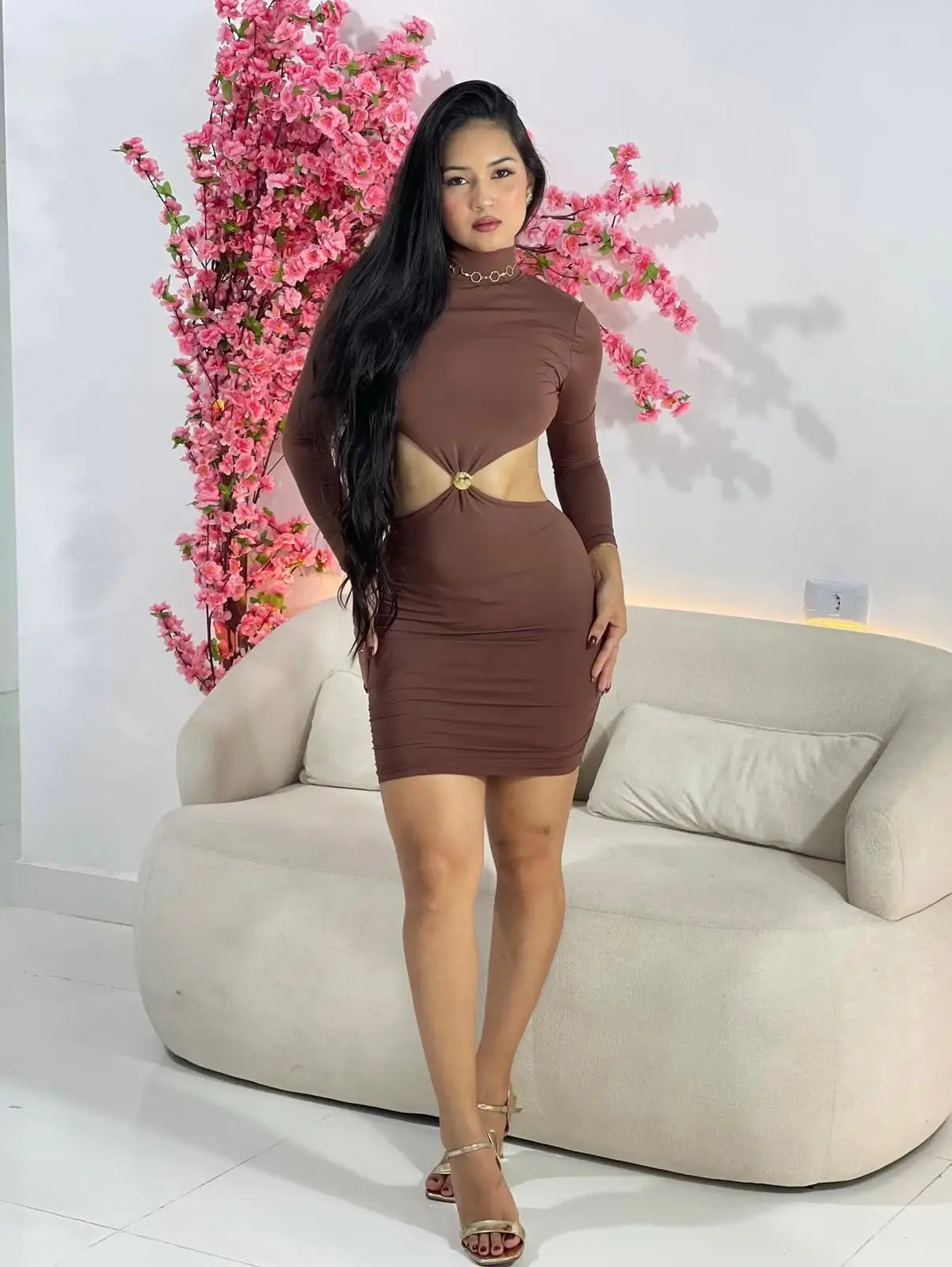 Vestido Manga Luxo