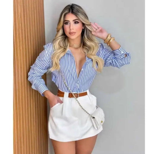 camisa social listrada