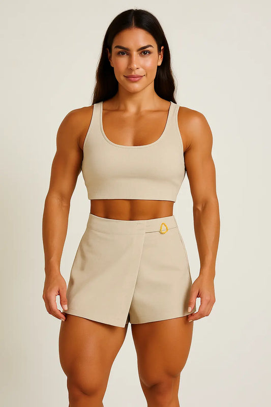 Short Social C/ Fenda Frontal