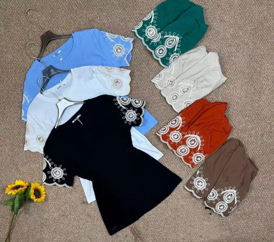 blusa luxo bordada