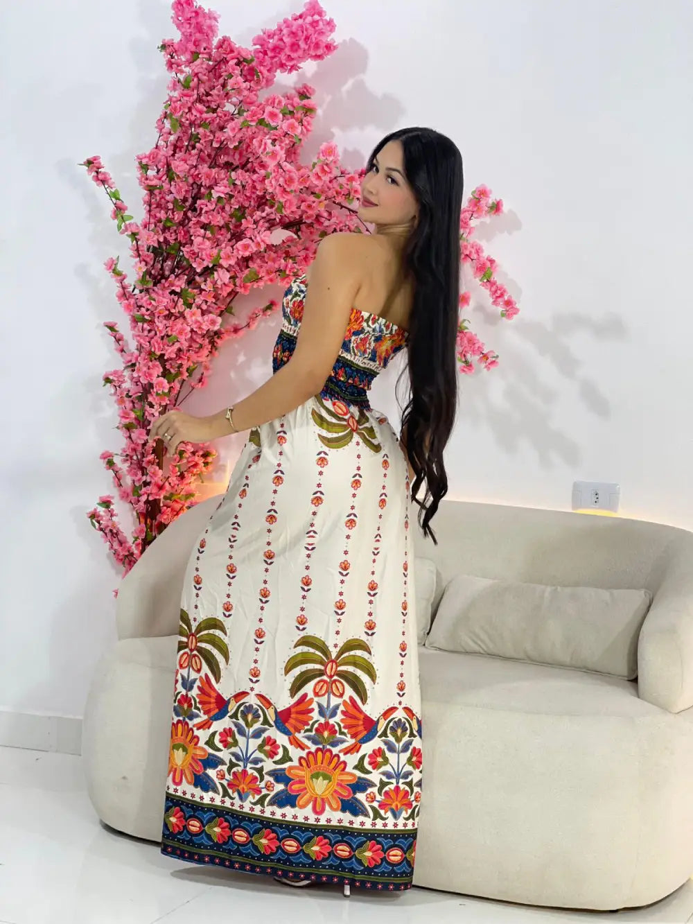 vestido longo adalyz